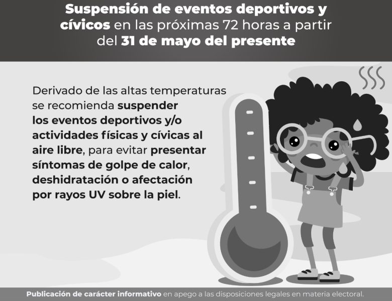 Recomiendan suspender actividades al aire libre por Ola de Calor en Poza Rica