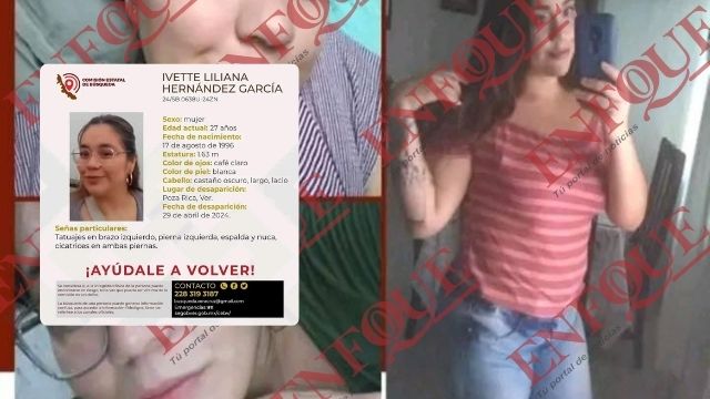 Desde hace tres meses nada se sabe de Ivette en Poza Rica