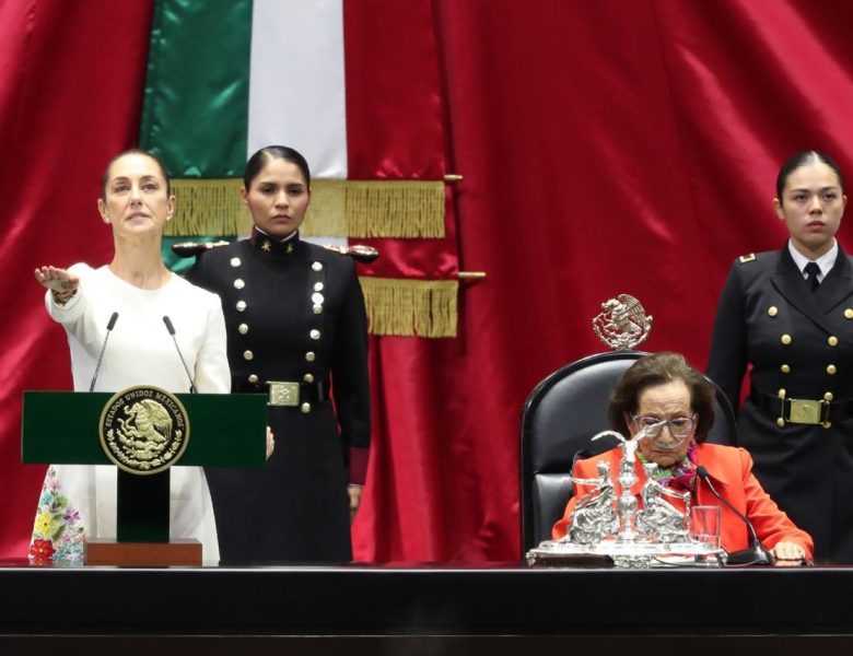 Claudia Sheinbaum Pardo rinde protesta como la primera presidenta de México, ante el Congreso de la Unión