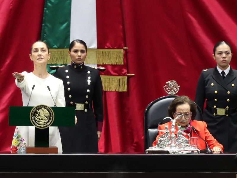 Claudia Sheinbaum Pardo rinde protesta como la primera presidenta de México, ante el Congreso de la Unión