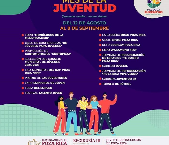 Poza Rica celebrará Mes de la Juventud en grande