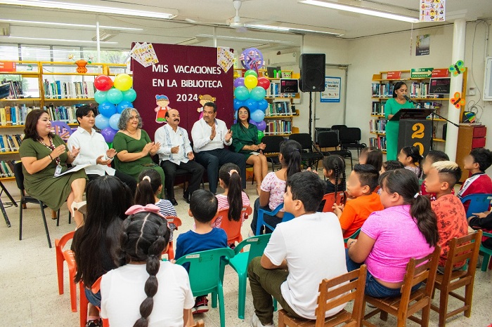 «Mis Vacaciones en la Biblioteca 2024» fomenta aprendizaje en Poza Rica