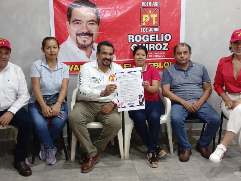 Rogelio Quiroz primer candidato en sumarse a la campaña “Yo Firmo por los Animales”