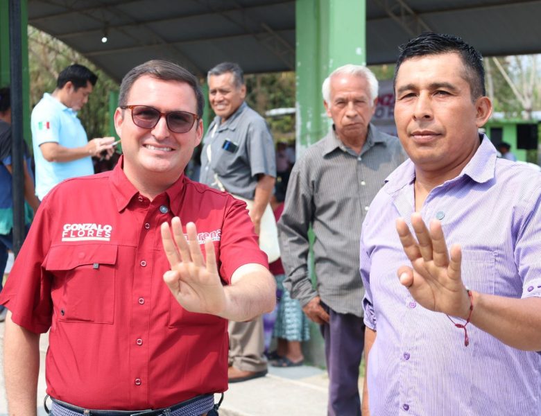 Gonzalo Flores recibe el apoyo de las comunidades