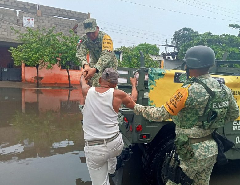 Ejército Mexicano activa el Plan DN-III-E por inundaciones