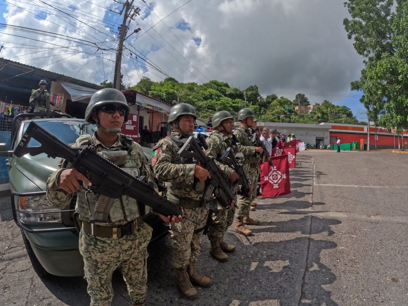 Guardia Nacional y ejercito mexicano refuerzan la seguridad