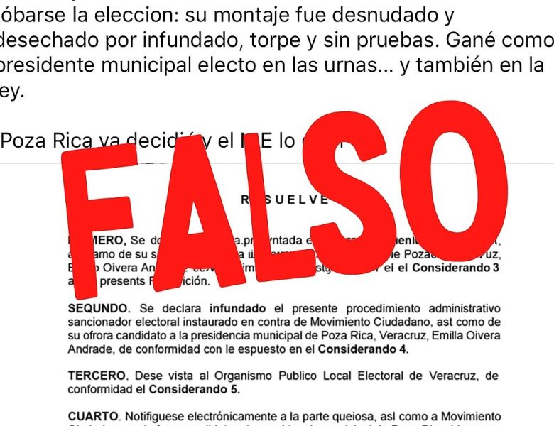 Falso triunfo de Emilio Olvera: será el Tribunal Electoral de Veracruz quien emita la resolución definitiva