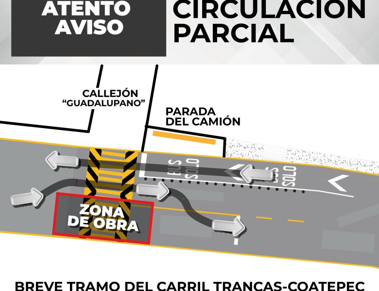 Por obra en Las Trancas, habrá cierre parcial vial
