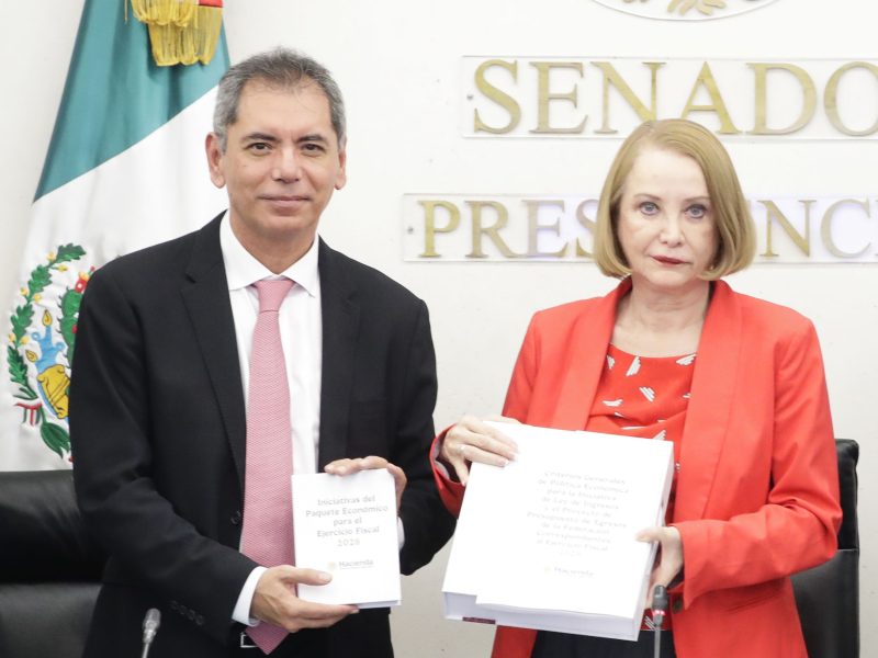 Recibe el Senado de la República el Paquete Económico 2026