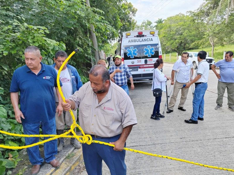 Cierran accesos a la comunidad de Escolín para evitar problemas por los desechos