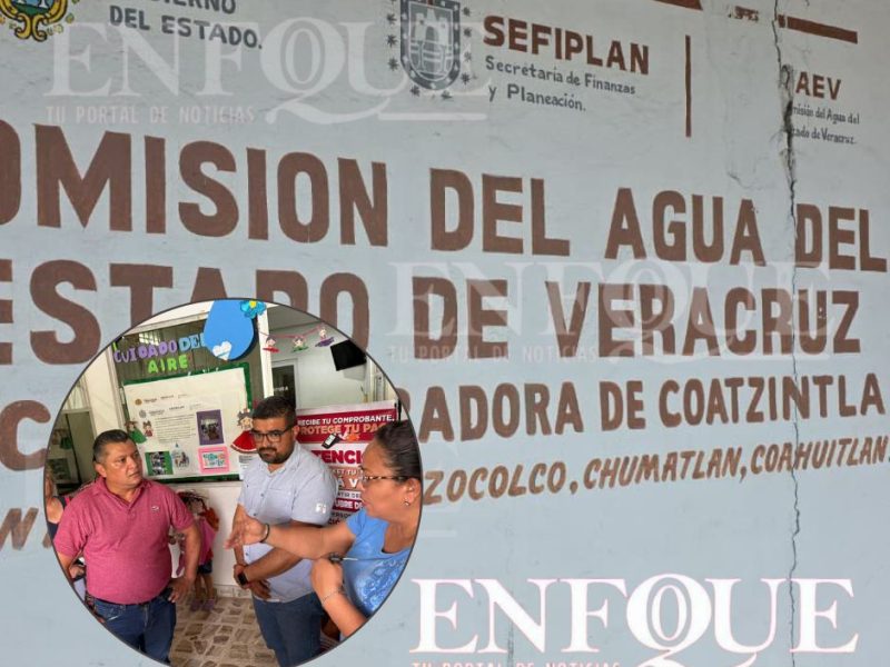 Protestan ciudadanos por falta de agua en Coatzintla