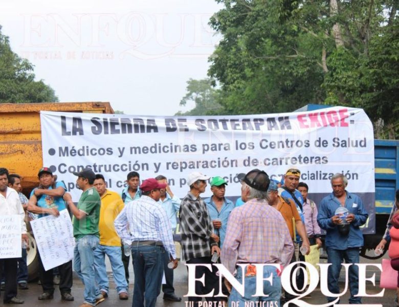 Bloquean carretera ante falta de respuesta del Gobierno