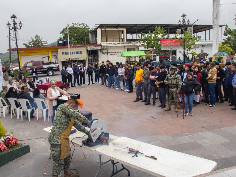 Coatzintla impulsa la cultura de paz con la jornada “Sí a la Paz, Sí al Desarme”