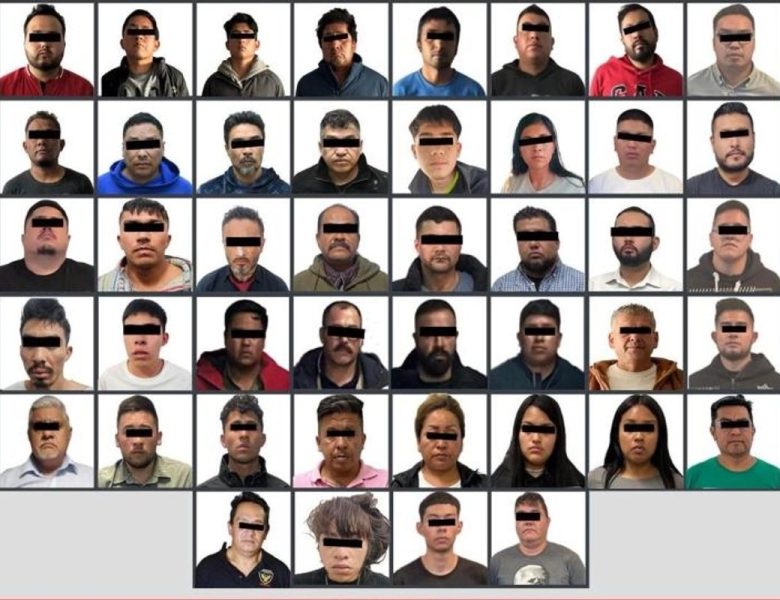 Fiscalía mexiquense detiene a 44 falsos policías que instalaban retenes ilegales