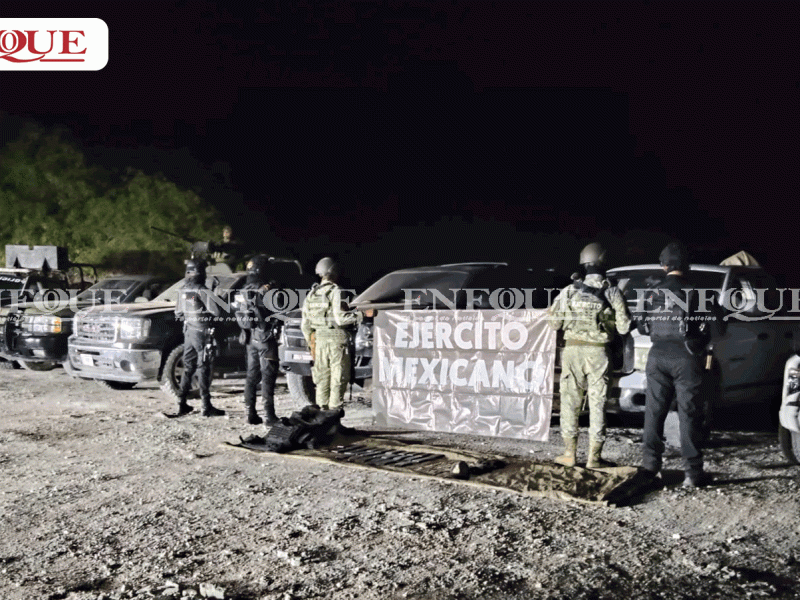 Aseguran vehículos, cargadores y equipo táctico en operativo