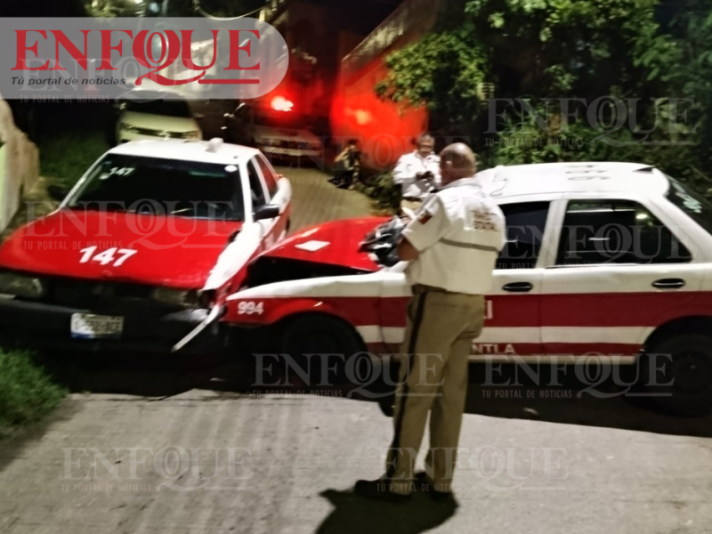 Taxi se queda sin frenos