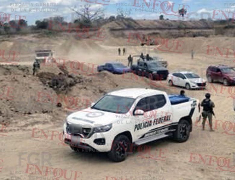 Megaoperativo en Pánuco: FGR decomisa toneladas de material ilegal y maquinaria pesada