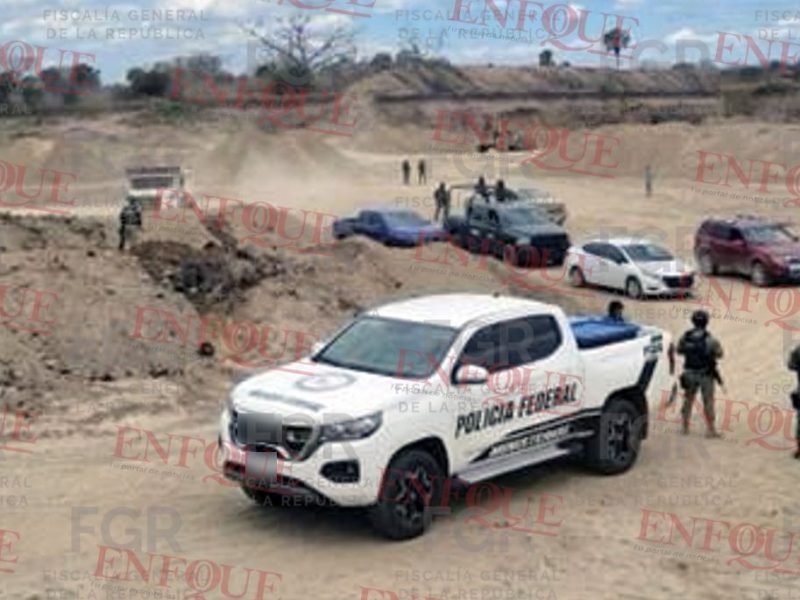 Megaoperativo en Pánuco: FGR decomisa toneladas de material ilegal y maquinaria pesada