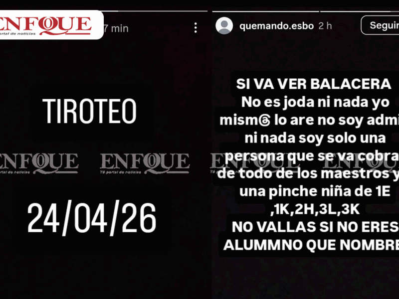Alerta en la ESBO: Circulan amenazas de tiroteo en redes