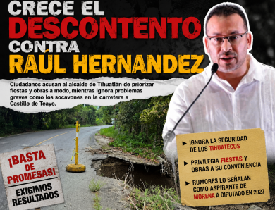 Crece el descontento contra Raúl Hernández Gallardo