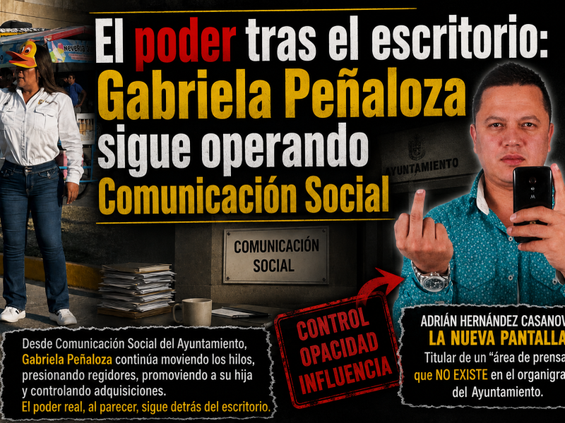Gabriela Peñaloza el poder tras el escritorio