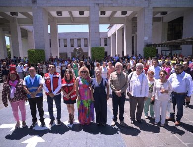 Participa Congreso de Veracruz en simulacro nacional de sismo