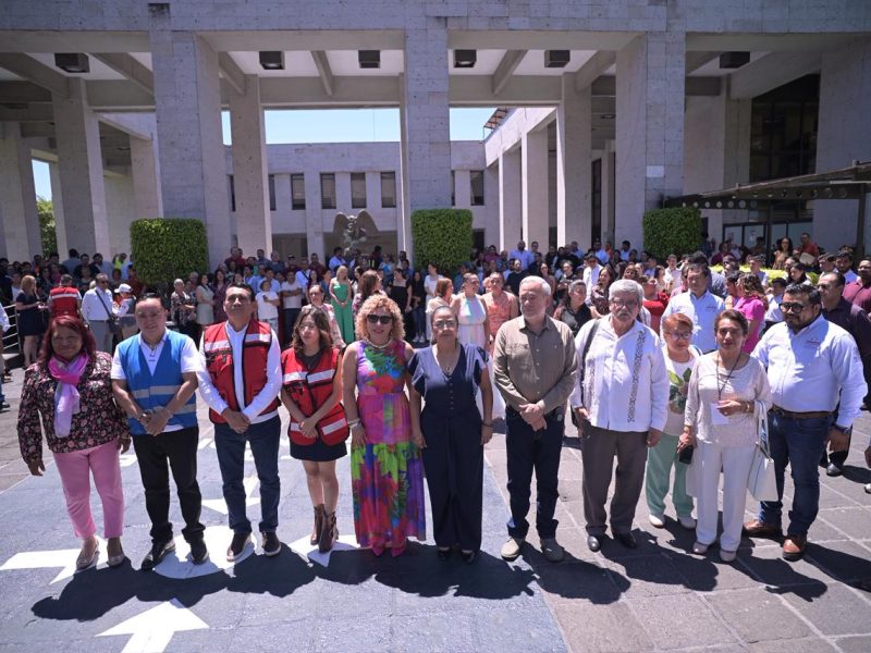 Participa Congreso de Veracruz en simulacro nacional de sismo