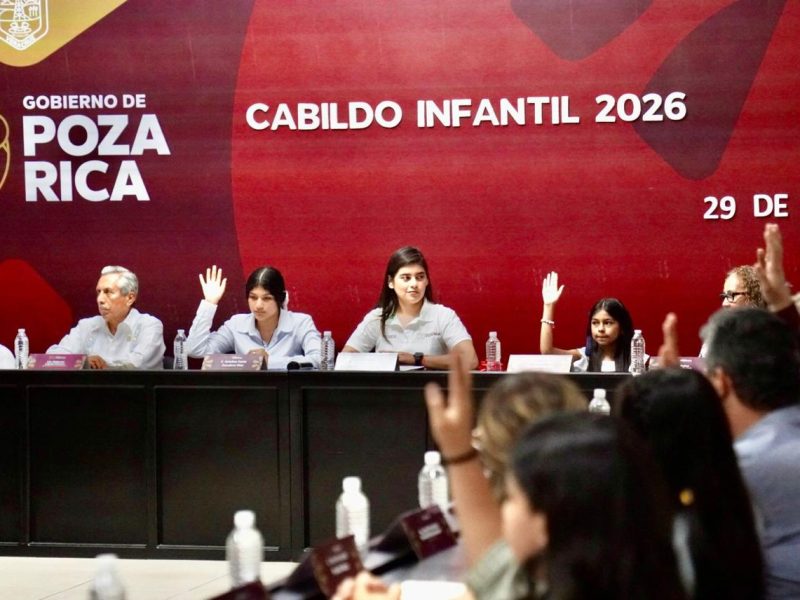 FORTALECE GOBIERNO DE POZA RICA LA PARTICIPACIÓN CIUDADANA CON LA INSTALACIÓN DEL CABILDO INFANTIL 2026