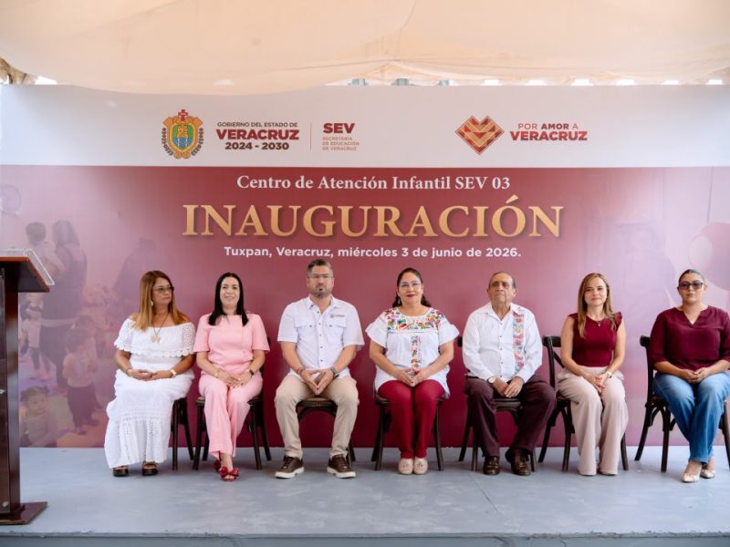 Inauguran nuevas instalaciones del Centro de Atención Infantil SEV 03 Tuxpan